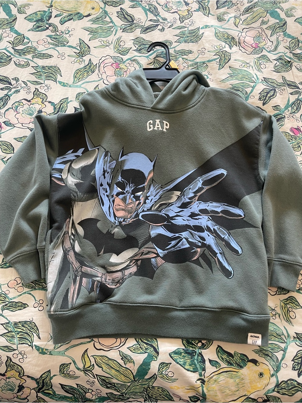 GAP Olive Green Kids Batman Graphic Hoodie